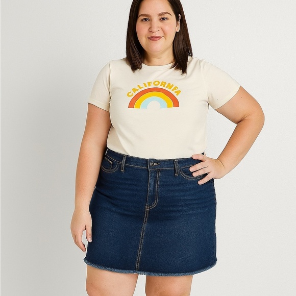 Universal Thread Jean Skirt Size 33/16 - Picture 1 of 6